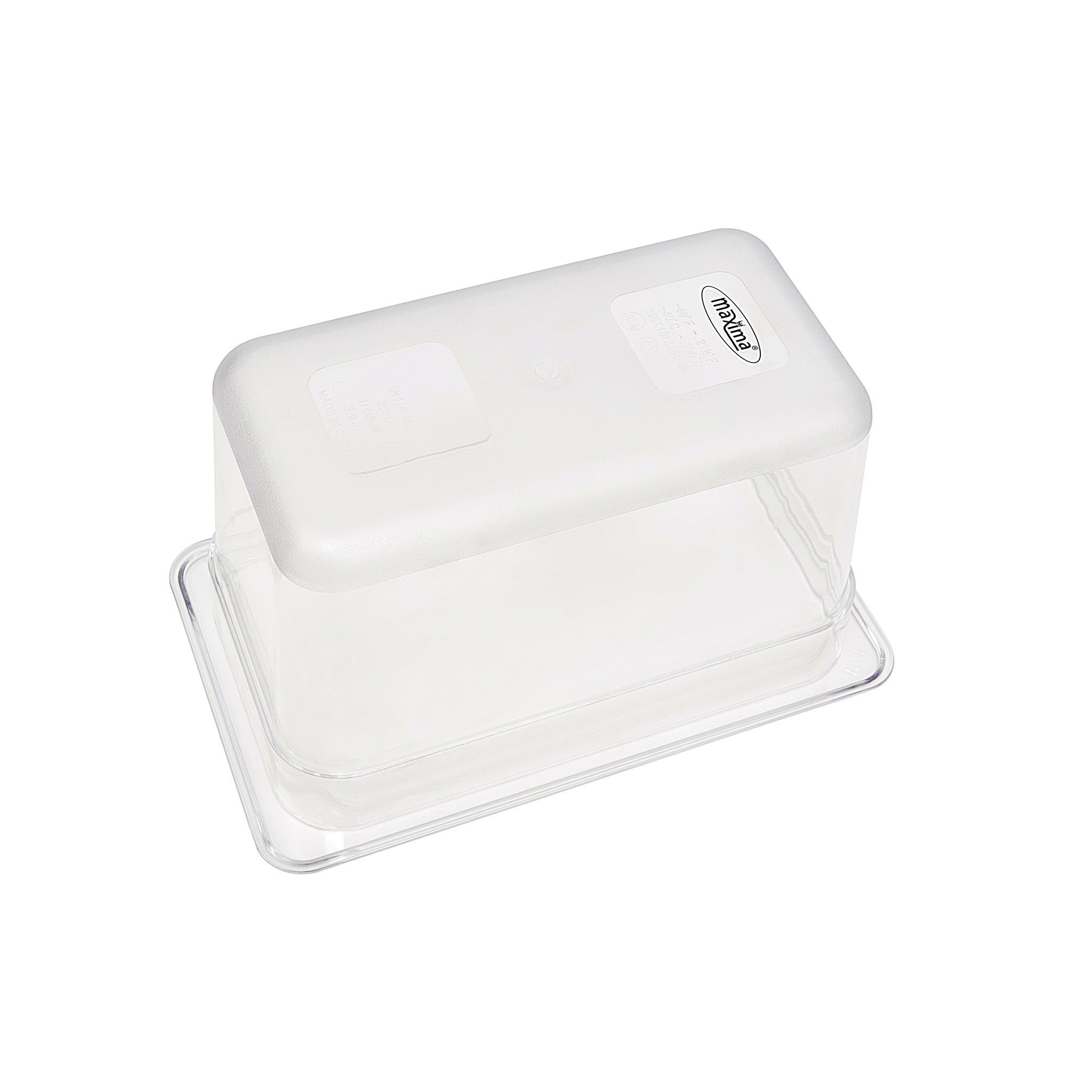 Bac gastronorme - 1/4 GN - 15 cm de profondeur - Polycarbonate 4.2 L Maxima - vue 2 - Bac GN gastronorme pro CHR - Cuistéo