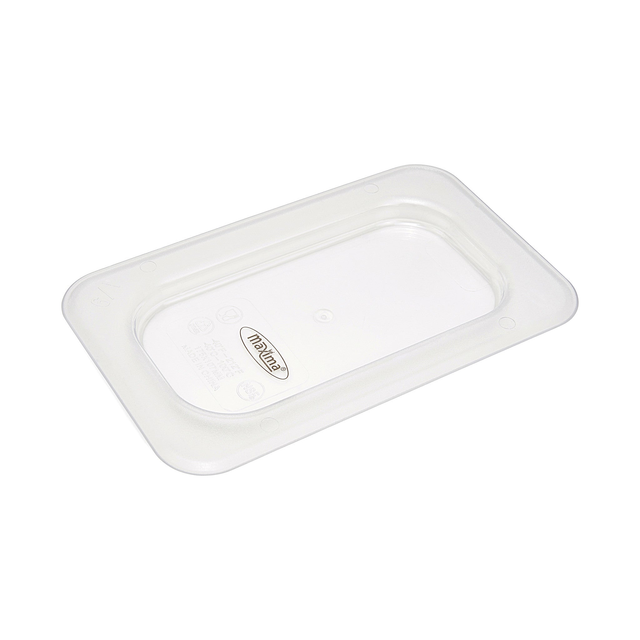 Couvercle Gastronorm - 1/9 GN - Polycarbonate Maxima - Bac GN gastronorme professionnel CHR - matériel cuisine pro - Cuistéo