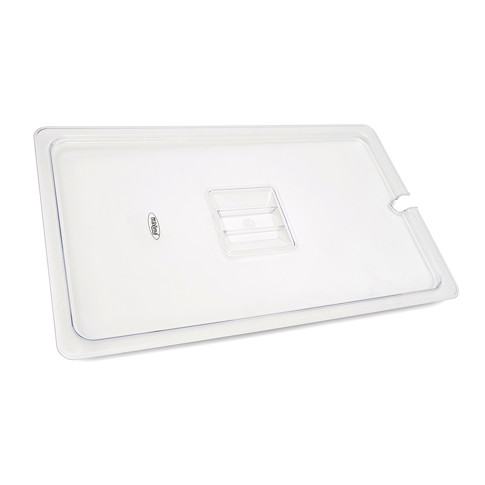 Couvercle Gastronorm - 1/1 GN - en polycarbonate - avec enfoncement Maxima - Bac GN gastronorme professionnel CHR - matériel cuisine pro - Cuistéo