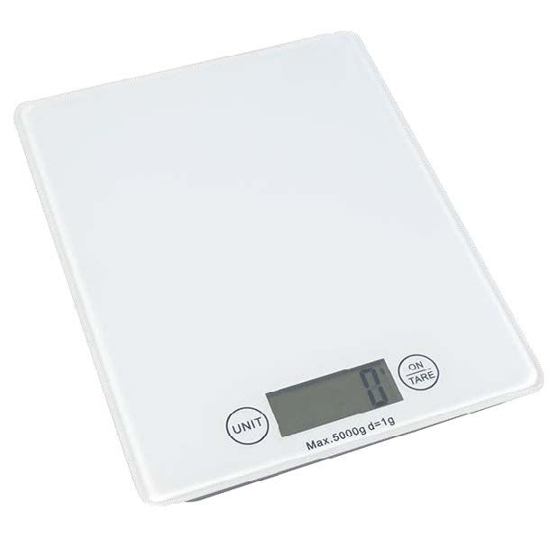 Balance cuisine - 5kg/2g - 206x165x20mm - Verre - 4745BO Saro - Balance Professionnelle professionnel CHR - matériel cuisine pro - Cuistéo