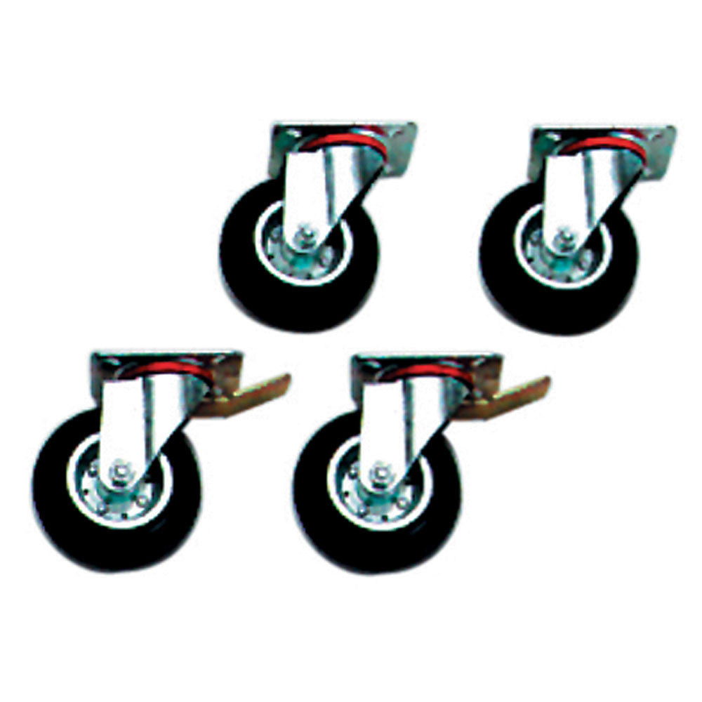 Kit de 4 roues - 2 avec freins - Diamond
