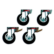 Kit de 4 roues - 2 avec freins - Diamond