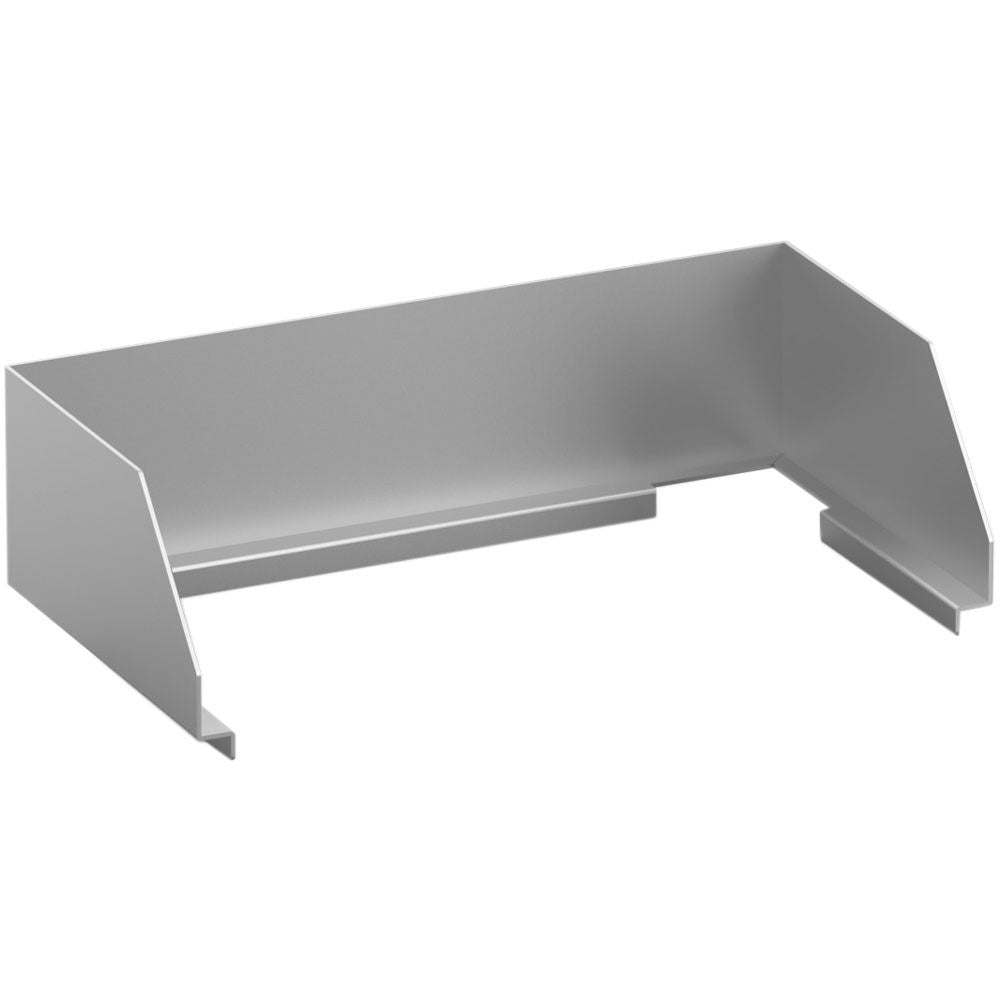 Rebord anti-éclaboussures inox plaque 400mm - Diamond