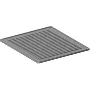 Plaque rainurée acier inox 1 brûleur 370 x 370 - Diamond