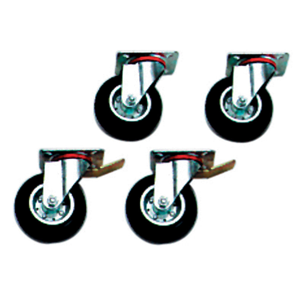 Kit 4 roues 2 avec frein 6 & 10 GN 1/1 - Diamond
