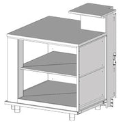 Angle neutre - ouvert 90° avec tablette service - Diamond