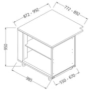 Comptoirs de bar neutres - section caisse 90° - ouvert - Diamond