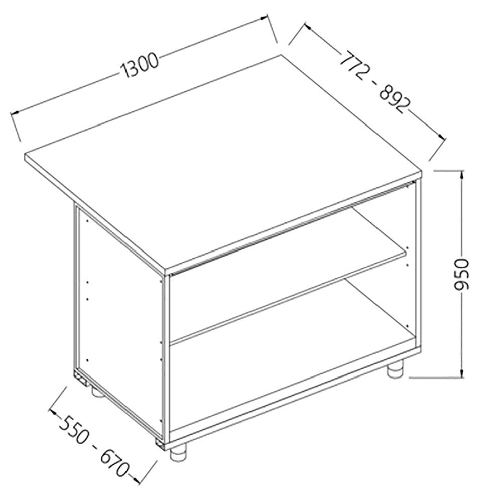 Comptoir de bar neutre section caisse - Diamond