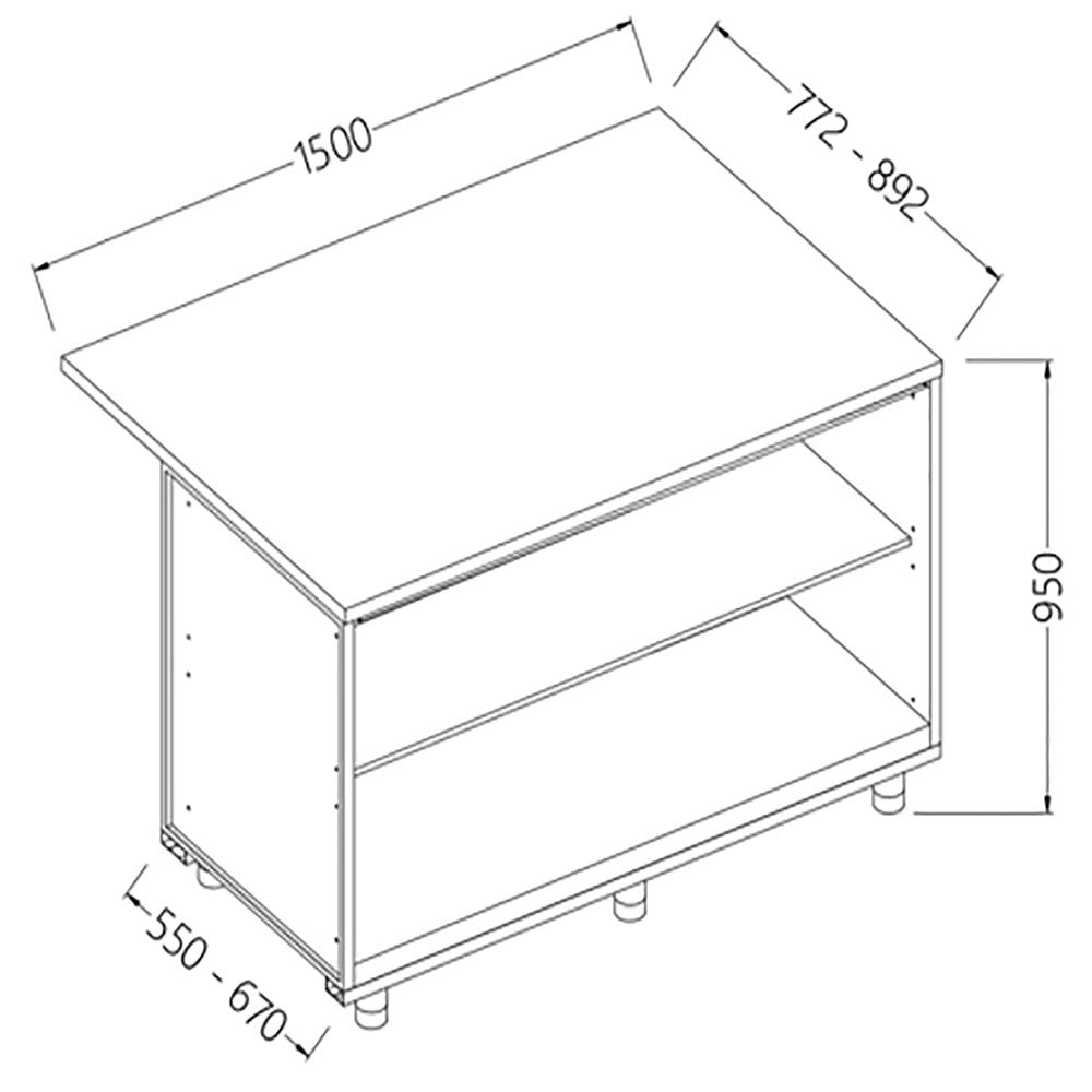 Comptoirs de bar neutres /section caisse - Diamond