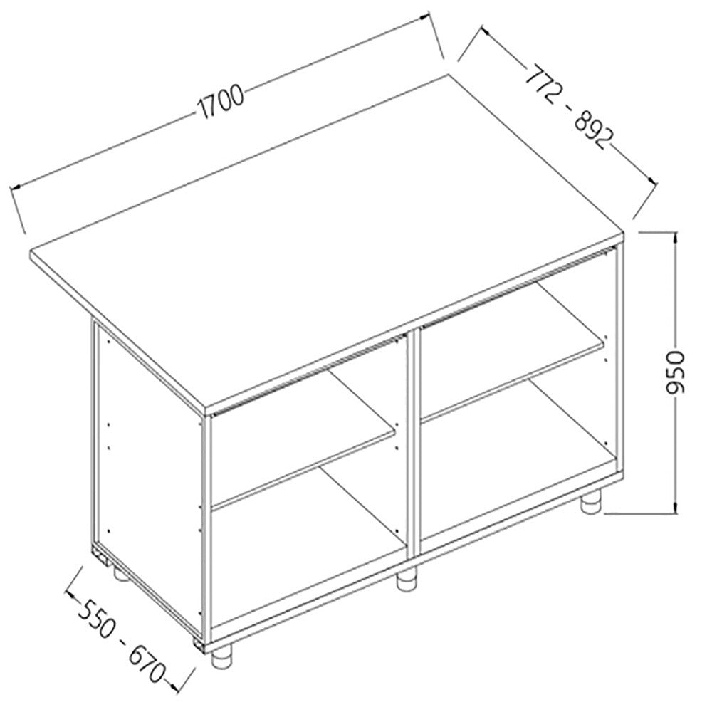 Comptoirs de bar neutres- section caisse - Diamond