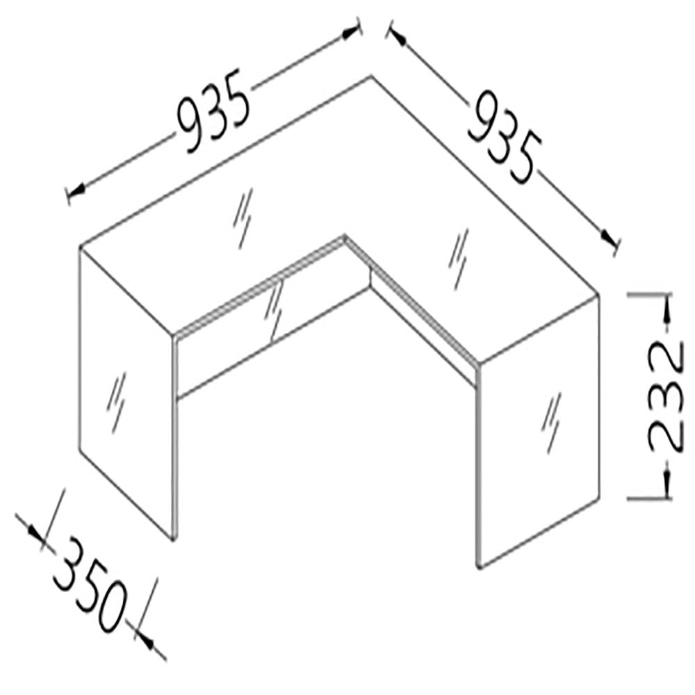 Option: présentoir angulaire 90° - Diamond