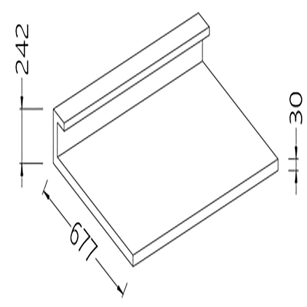 Option: plan acier inox scotch-brite - Diamond