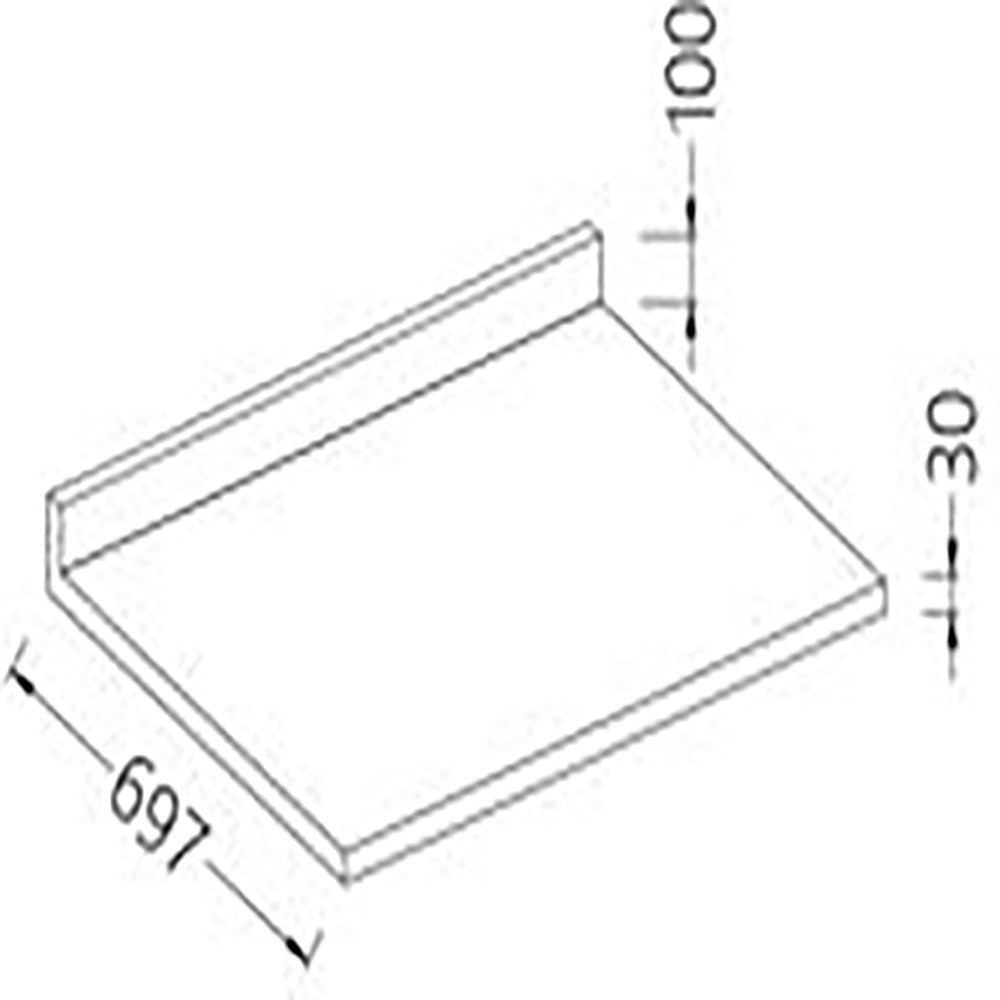 Option: plan inox aisi 304 scotch-brite lisse + dosseret - Diamond