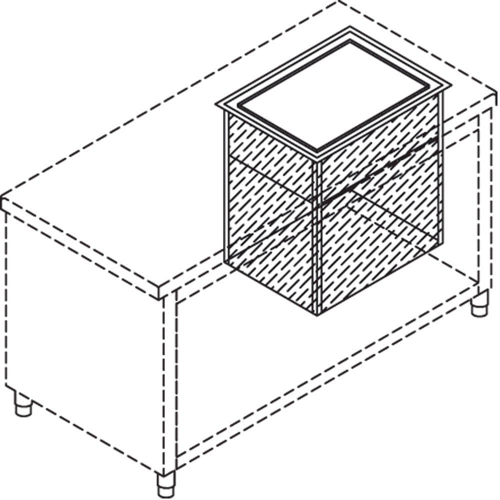 Silo neutre pour paniers lave-vaisselle 500 x 500 mm - Diamond