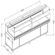 Vitrine réfrigérée ventilée / snacks - Diamond