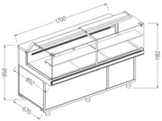 Vitrine réfrigérée ventilée pour les snacks - Diamond