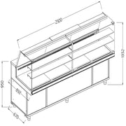 Vitrines réfrigérées ventilées pour les snacks - Diamond