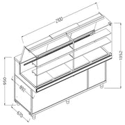 Vitrine réfrigérée ventilée- snacks- réserve - Diamond