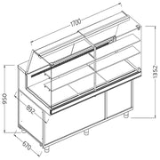 Vitrines réfrigérées ventilées pour les snacks - Diamond