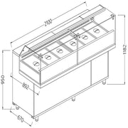 Vitrine snack/saladette - Diamond