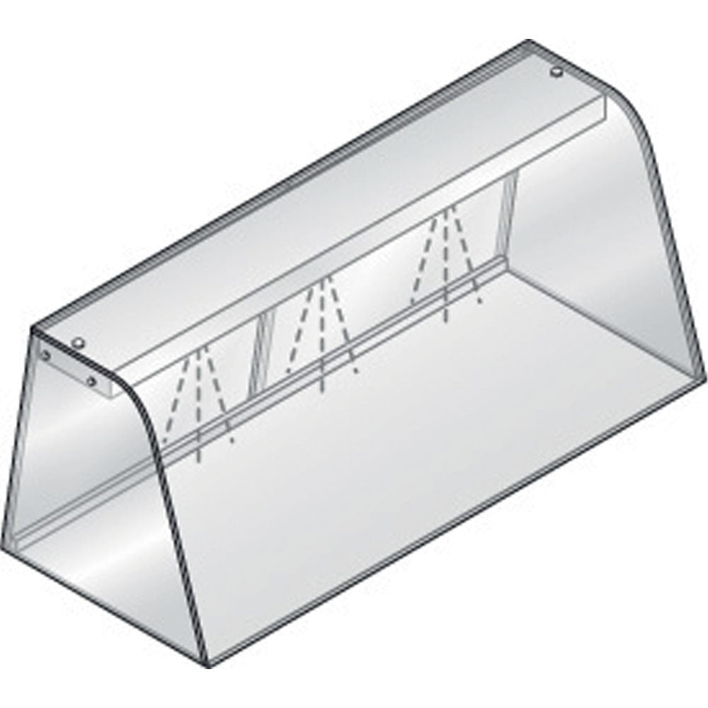 Vitrine à élément éclairant fermée à portes coulissantes - Diamond