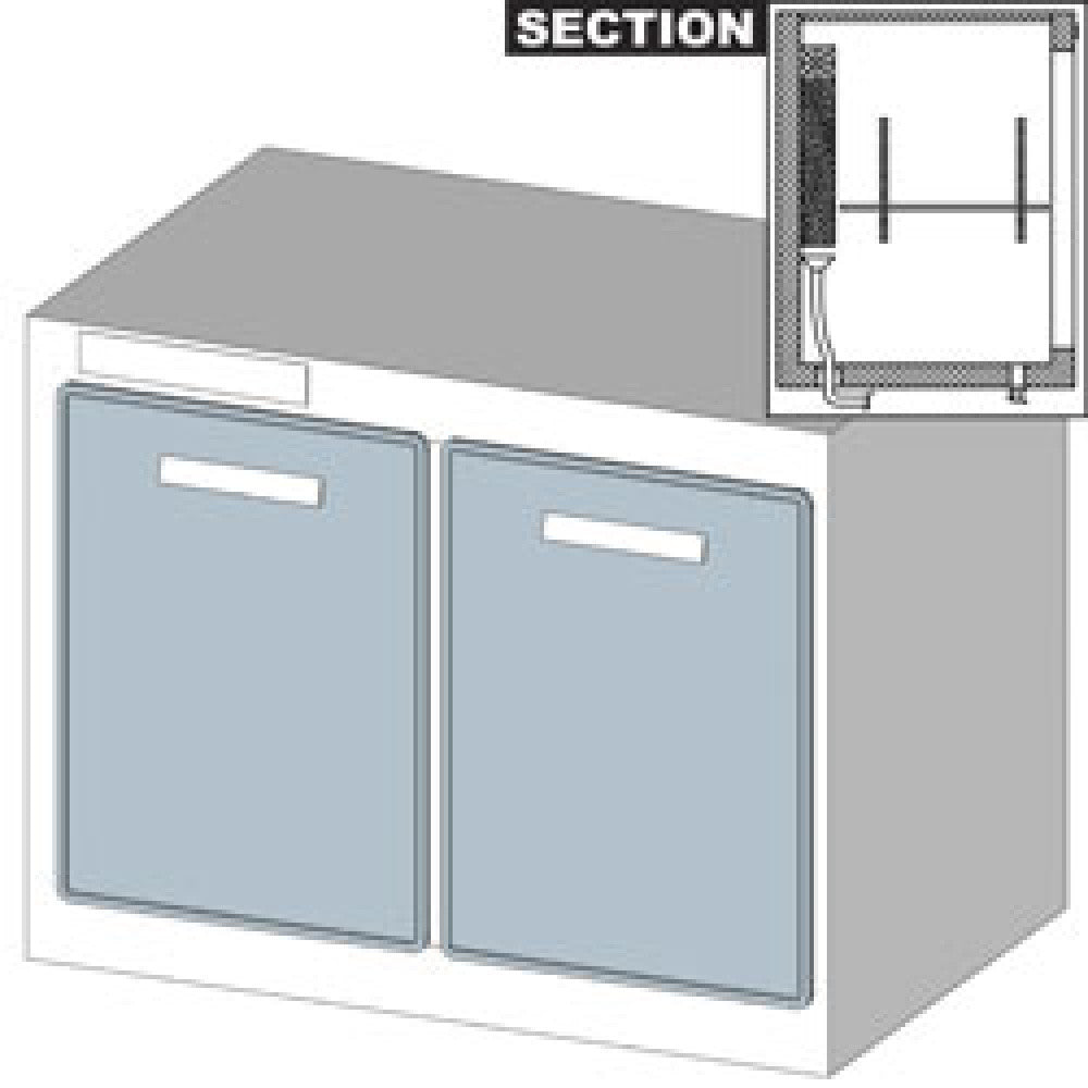 Réserve comptoir réfrigéré ventilé - Diamond