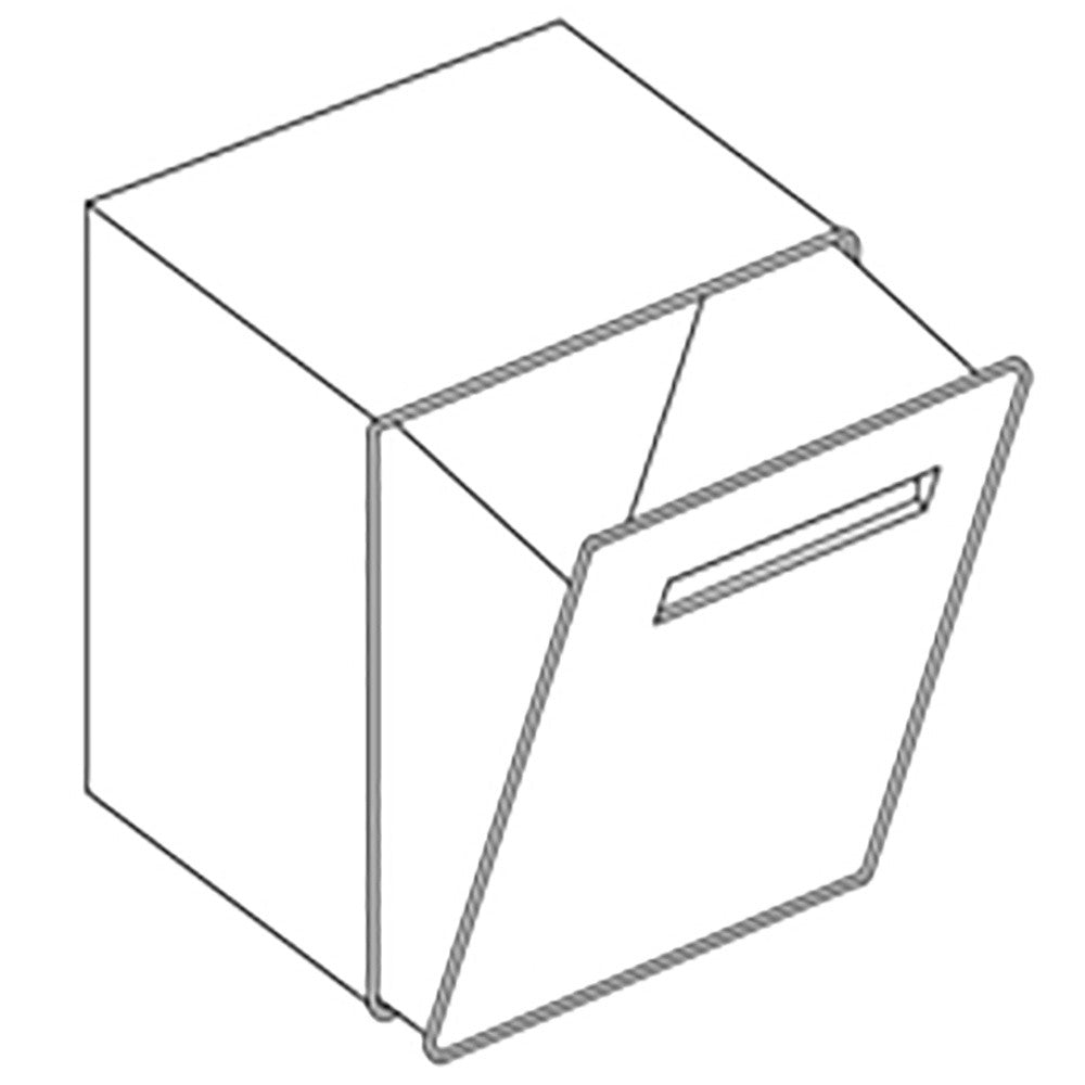 Option: trémie à déchets avec calot h600mm - Diamond