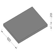 Option- supplément pour plan de travail + dosseret p 557 mm - Diamond