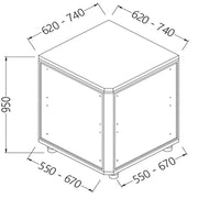 Angle arrière neutre - fermé 90° - Diamond