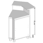 Angle neutre - fermé 45° - avec tablette service - Diamond