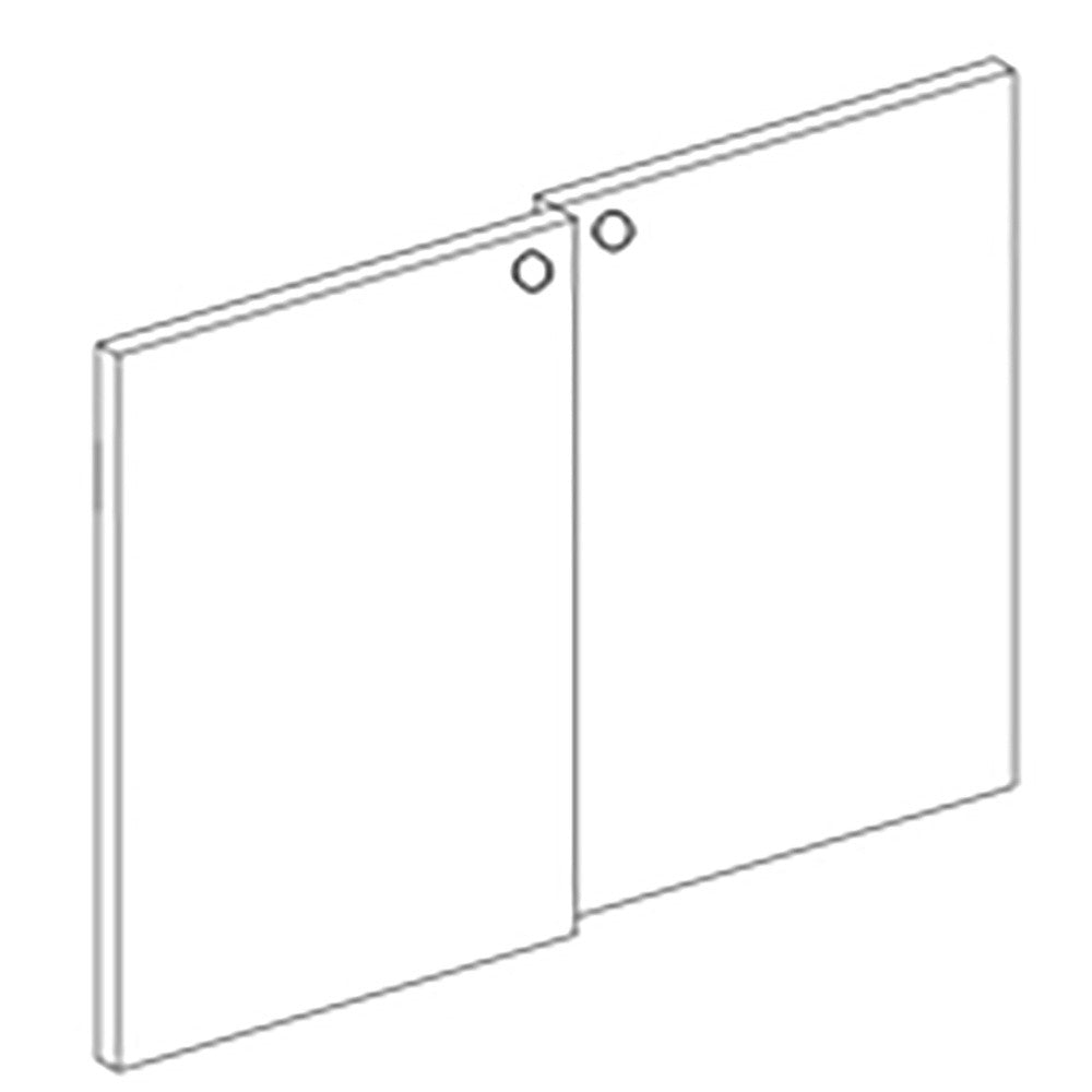 Option- porte coulissante en mélamine - Diamond
