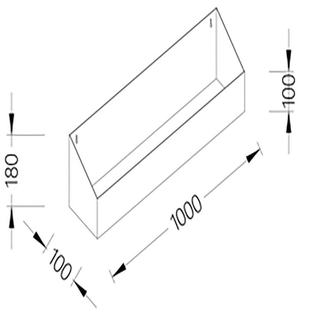 Option: poche porte bouteille inox 1000 mm - Diamond