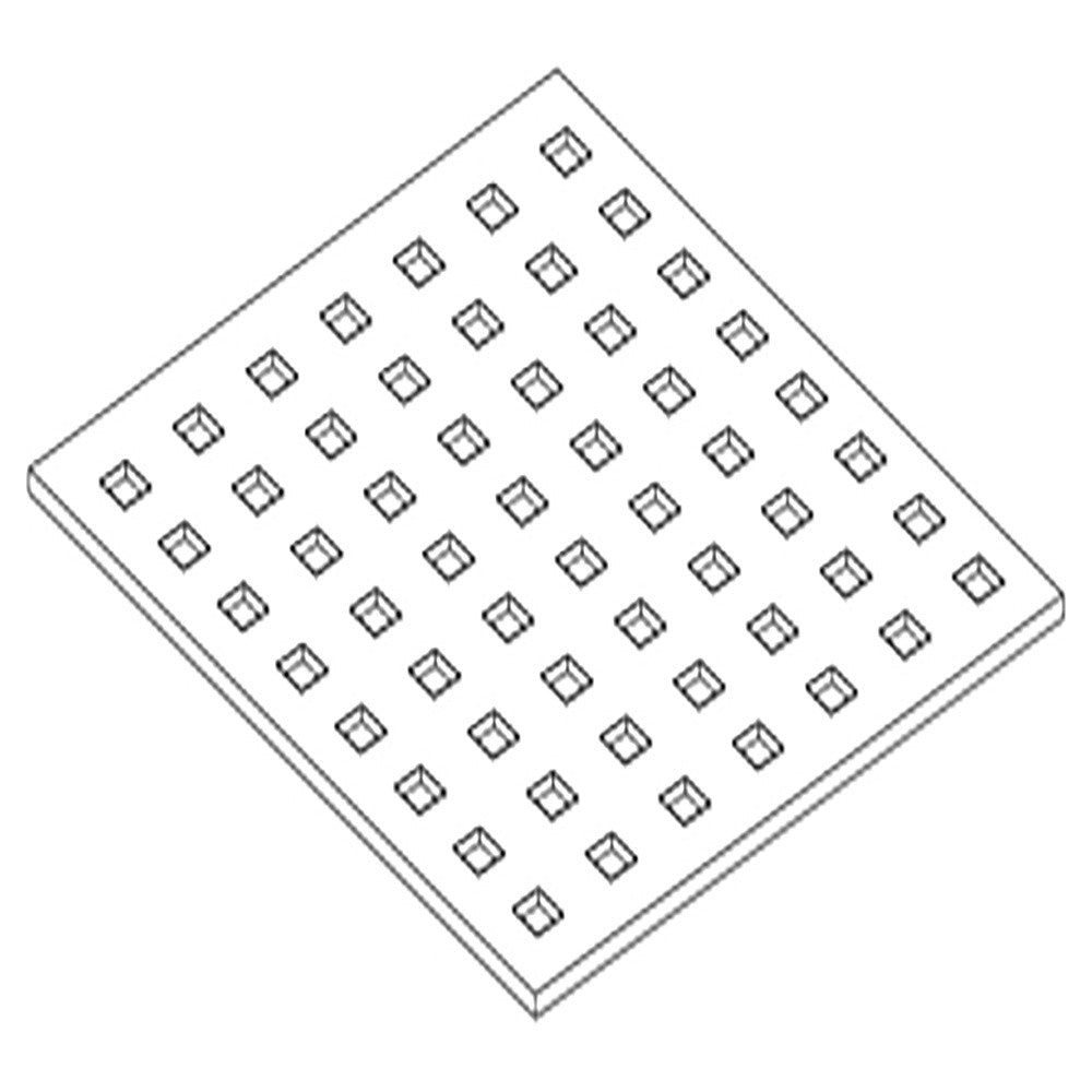 Option- plateaux d'exposition perforés- acier inox scotch-brite - Diamond