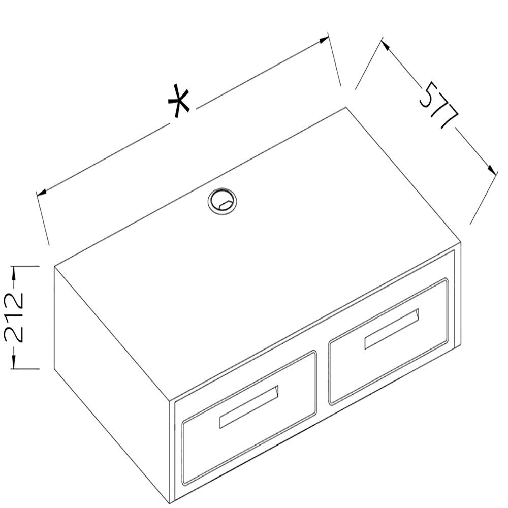 Option- plan pour machine à café 1tiroir +1 tiroir à marc - Diamond