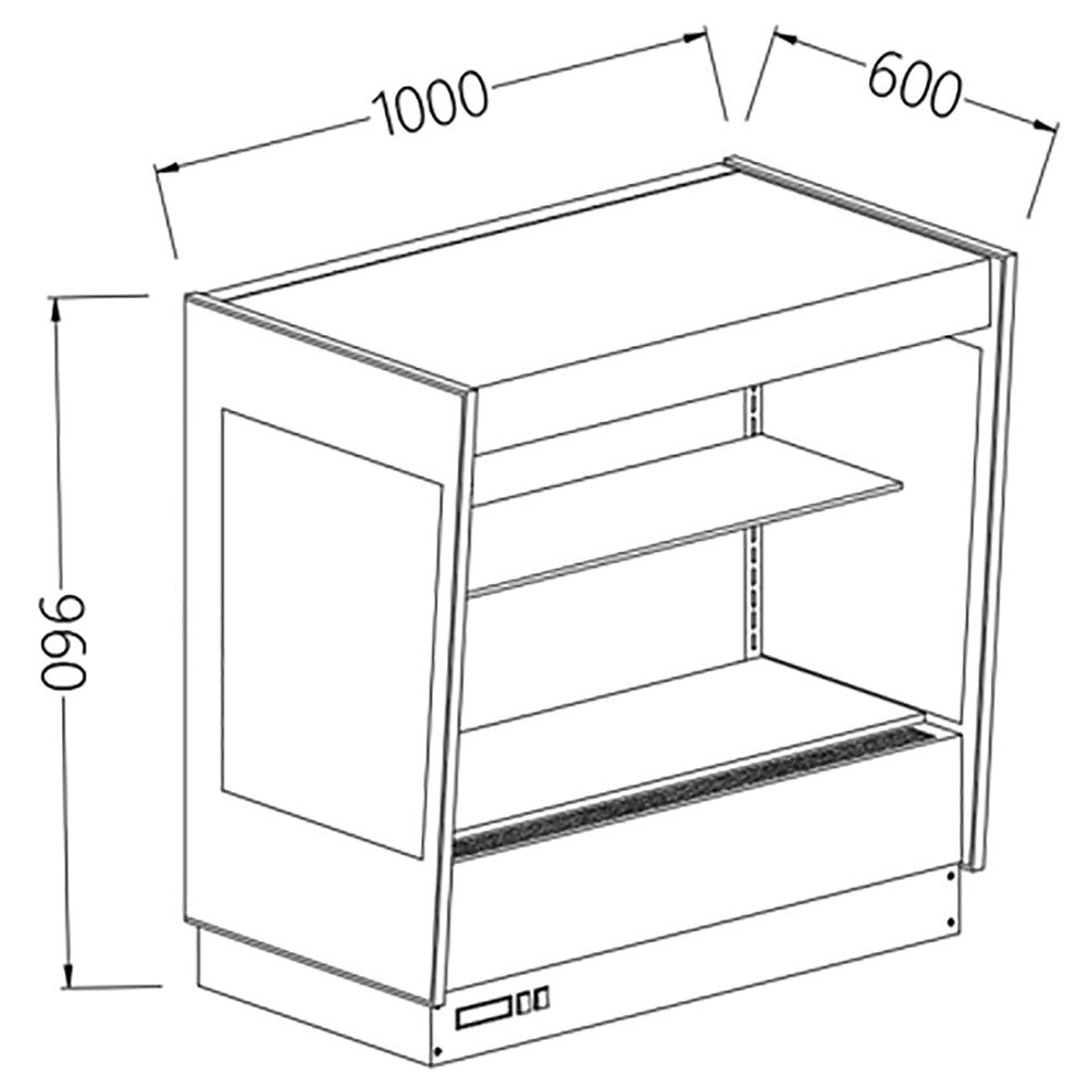 Option- meuble haut réfrigéré - ventilé - Diamond