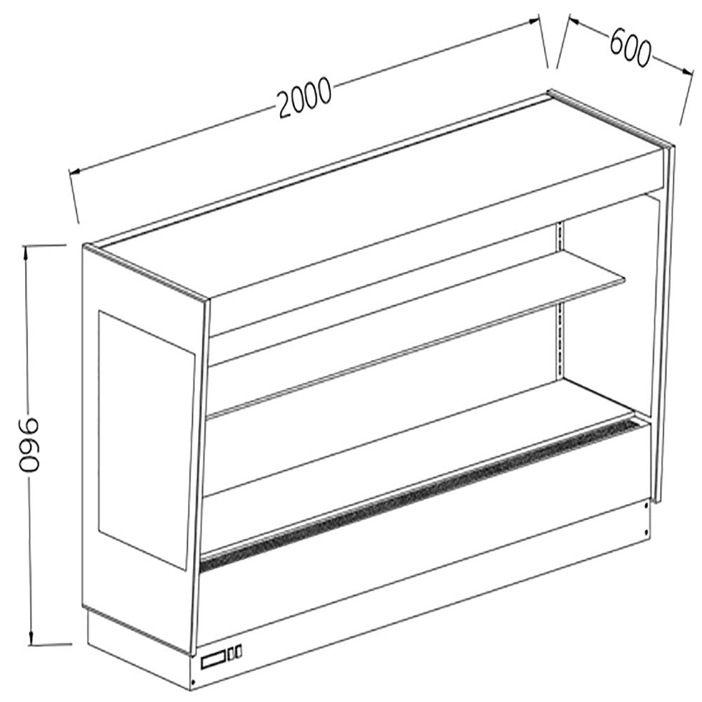 Option- meuble haut réfrigéré ventilé - Diamond