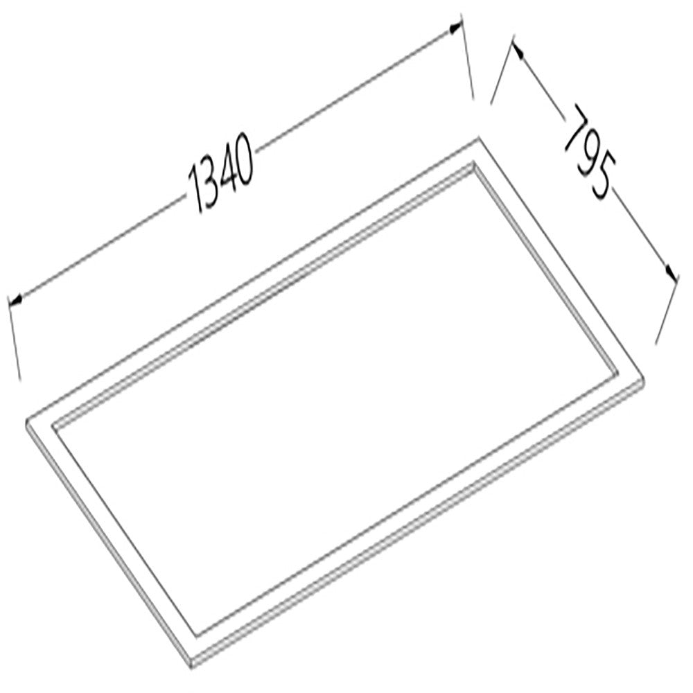 Option: cadre inox pour encastrer l 1300 mm - Diamond