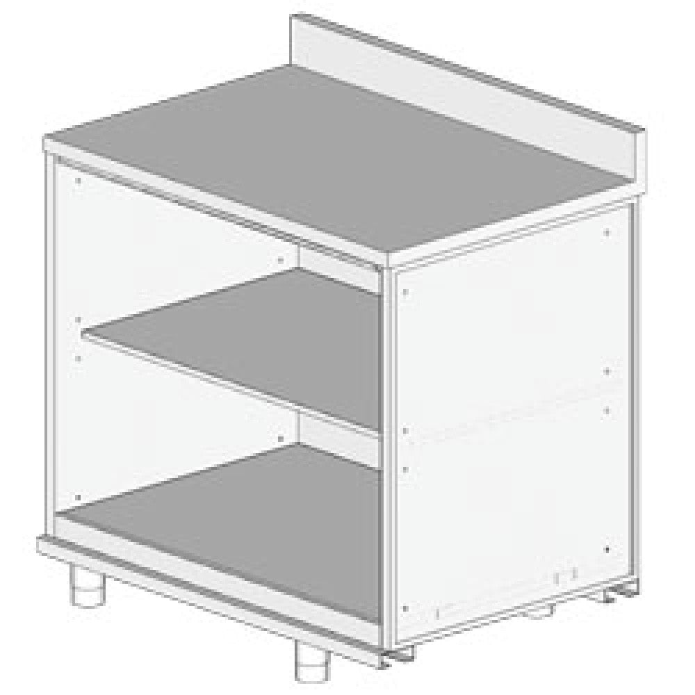 Meuble arrière -neutre avec dosseret - Diamond
