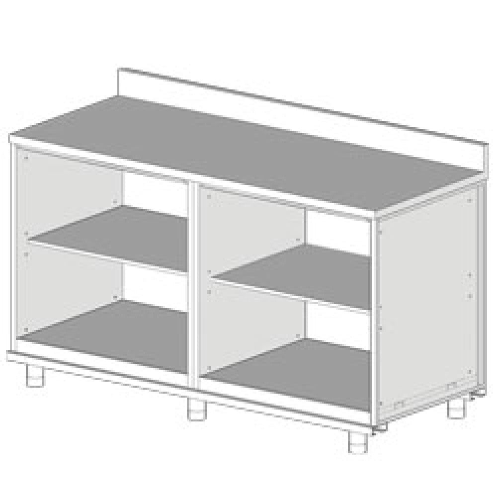 Meuble arrière -neutre avec dosseret- - Diamond