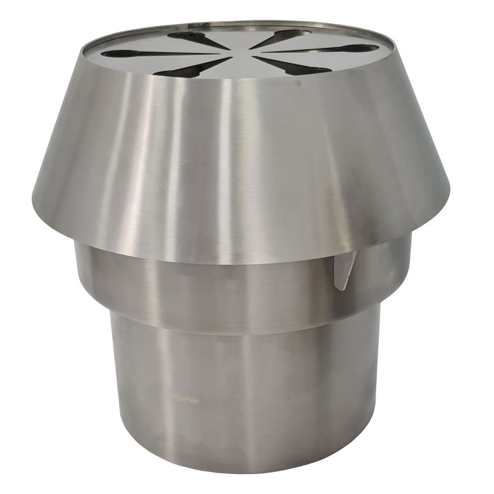 Kit pare-feu + chapeau cheminée inox (cbq-120) - Diamond
