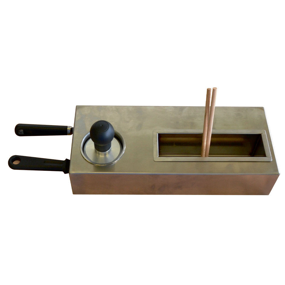 Kit 2x spatules en T bois- tampon graisseur - Diamond