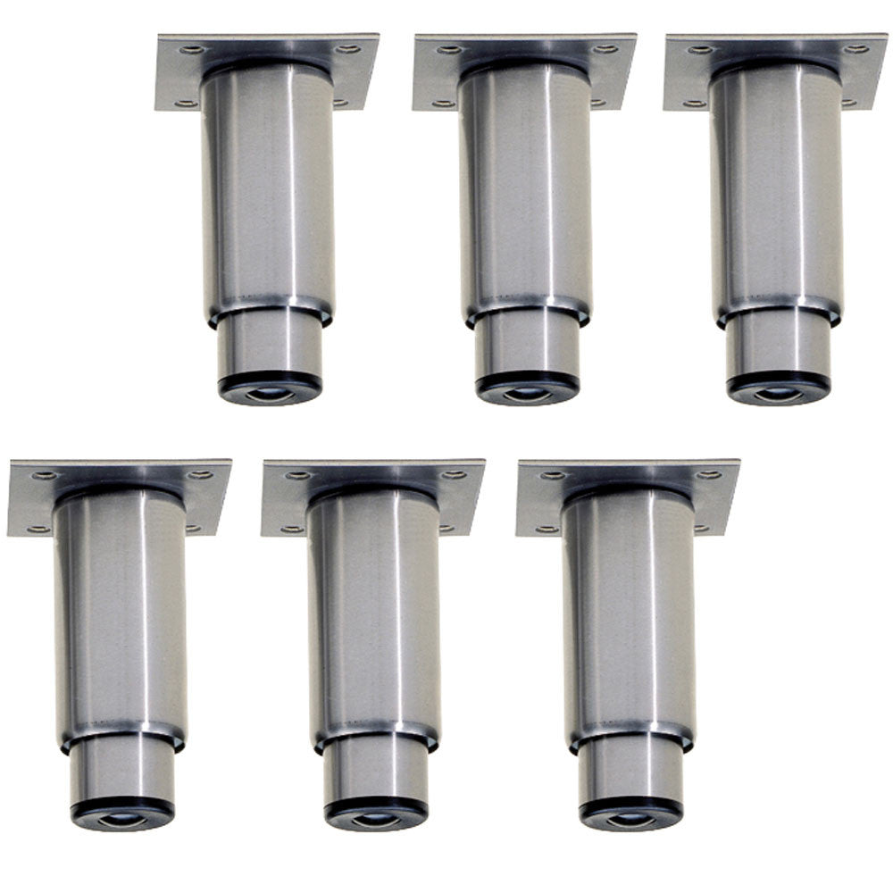 Kit 6 pieds réglables en inox pour armoires - Diamond