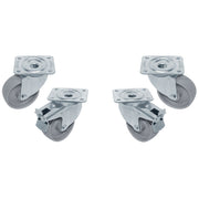 Kit 4 roues pivotantes armoires - 2 à frein - - Diamond