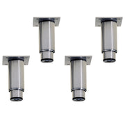 Kit 4 pieds inox réglables pour armoire - Diamond