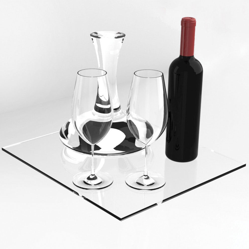 Etagère réglable en verre trempé avec supports - Diamond