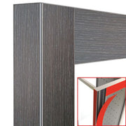 Déco vitrine - wengé loft - magnétique - Diamond