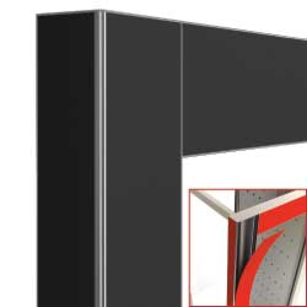 Déco vitrine - noir mat - magnétique - Diamond