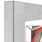 Déco vitrine - acier satiné - magnétique - Diamond