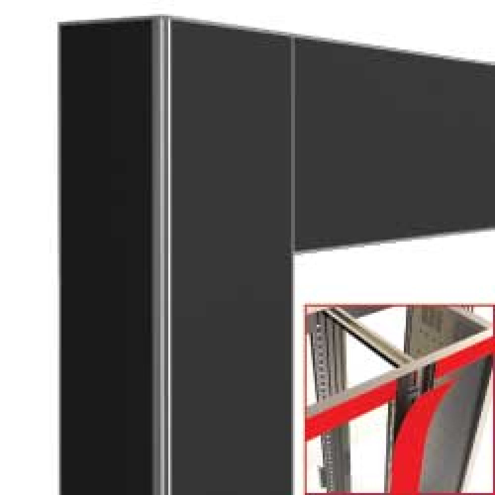Déco jonction 2x 216 litres noir mat -magnétique - Diamond