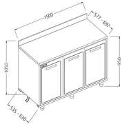 Arrière comptoir réfrigéré BT. moteur à distance - Diamond